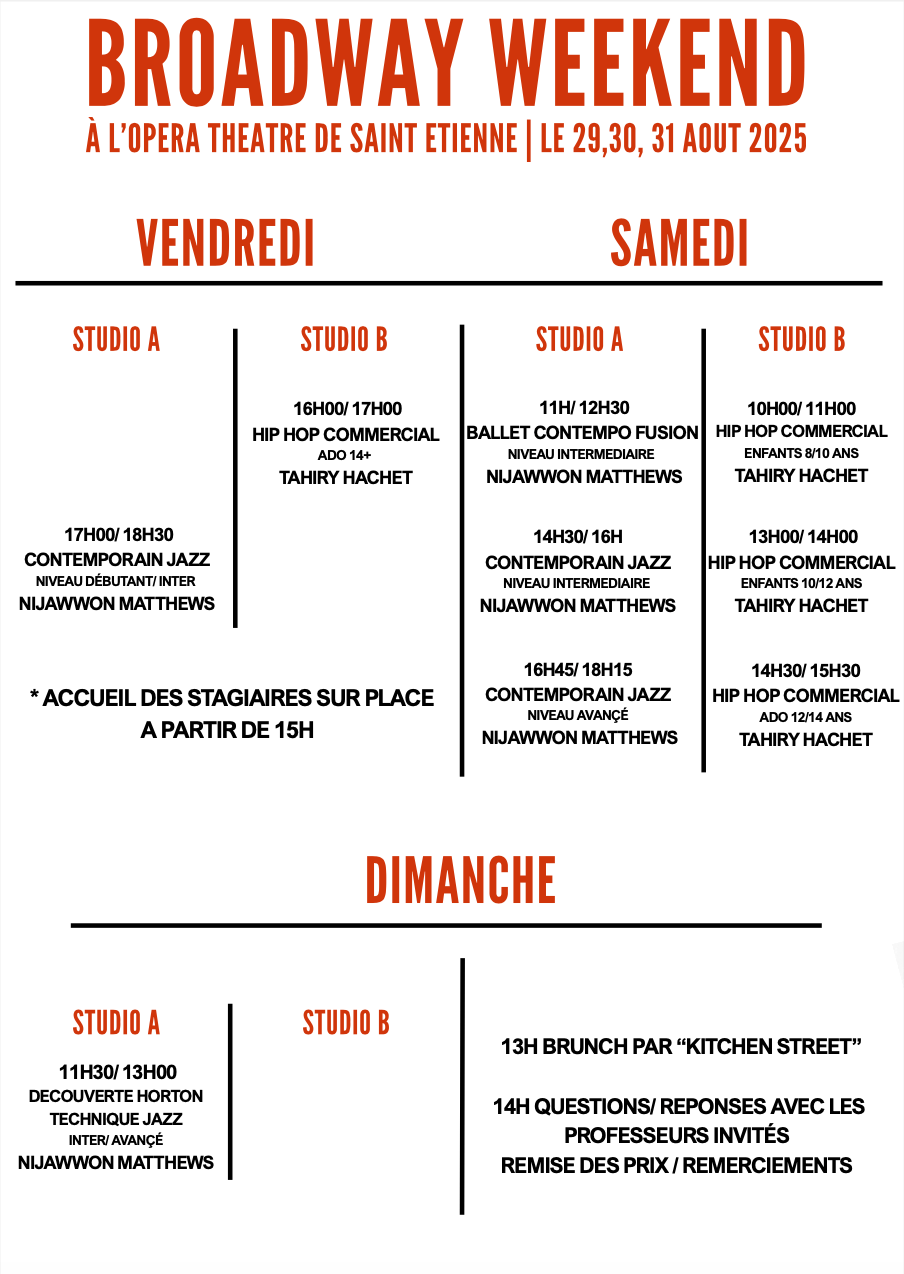 emploi du temps